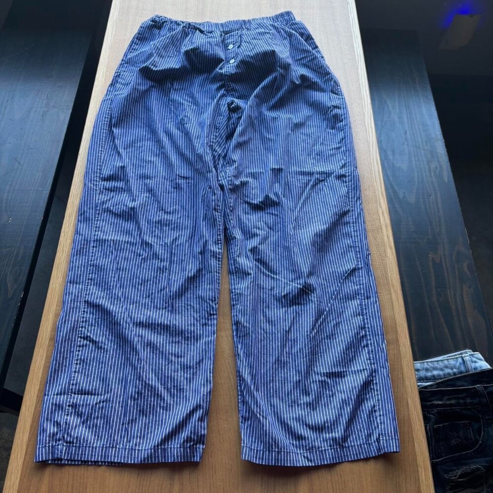 Striped Blue Women's Pants